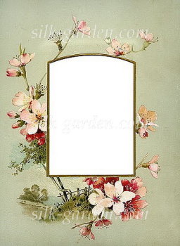 Принт Frame-15 Принт (ткань с рисунком) для вышивания лентами, гладью, художественным бисером (разметки под бисер нет)