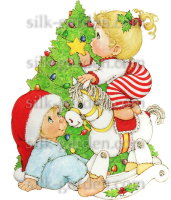 Фетр с рисунком Новый год-128