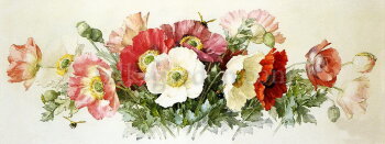 Принт Панорама-29 Принт (ткань с рисунком) для вышивания лентами, гладью, художественным бисером (разметки под бисер нет)