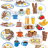 Фетр с рисунком Еда, напитки FP-food-1