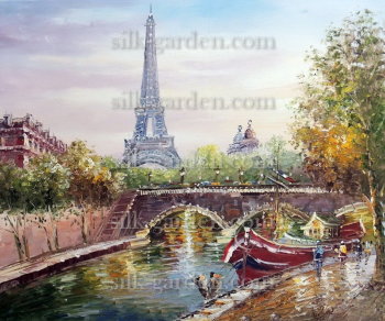Принт Paris-3 Принт Paris-3 (ткань с рисунком) для вышивания лентами, гладью, художественным бисером (разметки под бисер нет)