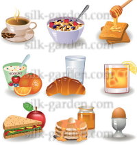 Фетр с рисунком Еда, напитки FP-food-8
