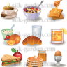 Фетр с рисунком Еда, напитки FP-food-8