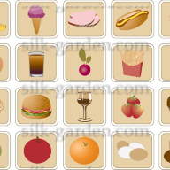 Фетр с рисунком Еда, напитки FP-food-9 - Фетр с рисунком Еда, напитки FP-food-9