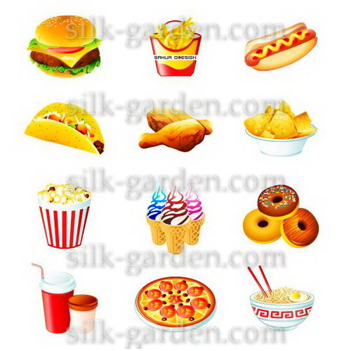 Фетр с рисунком Еда, напитки FP-food-12