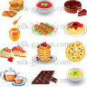 Фетр с рисунком Еда, напитки FP-food-13