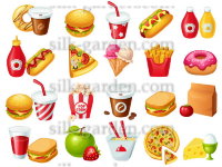 Фетр с рисунком Еда, напитки FP-food-14