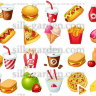 Фетр с рисунком Еда, напитки FP-food-14