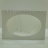 Заготовка для открытки белая с овальным отверстием