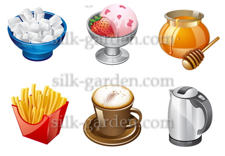 Фетр с рисунком Еда, напитки FP-food-21