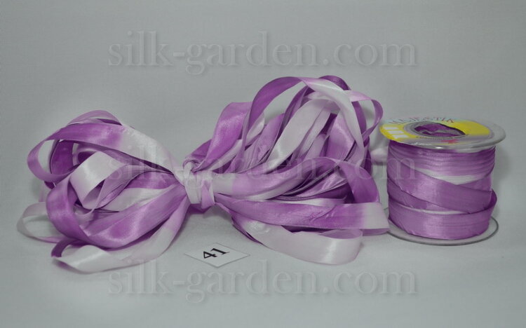 Лента искусственный шелк - мажестик\majestik батик - №41 катушка