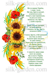 Принт/схема для вишивки - Гімн України - 5
