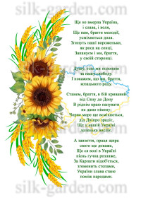 Принт/схема для вишивки - Гімн України - 4